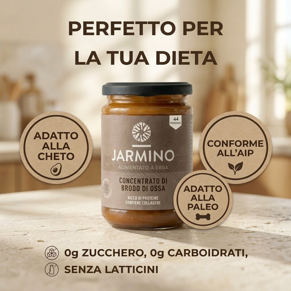 Brodo di ossa concentrato di manzo (440 g)