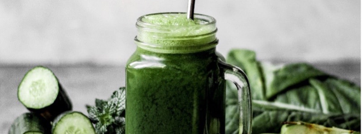 Frullato verde con collagene