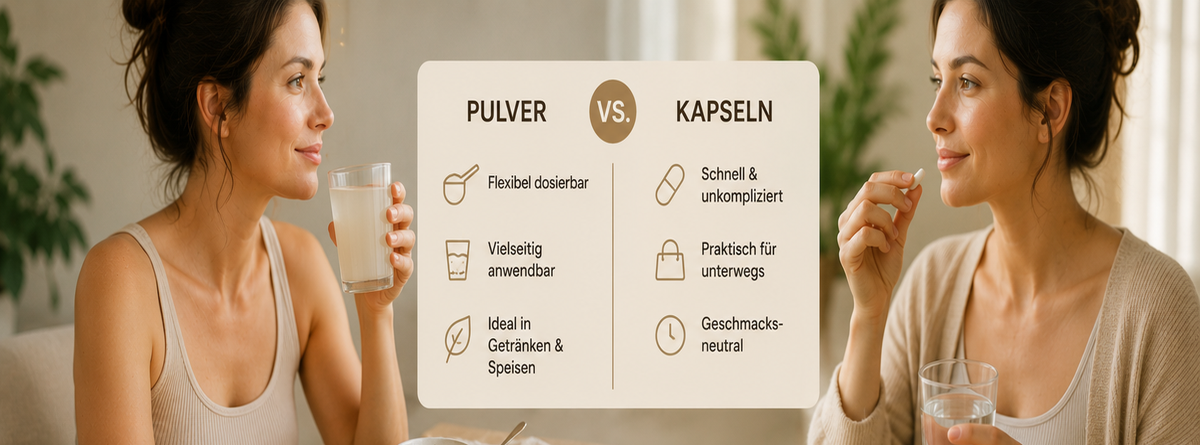 Polvere o capsule di collagene