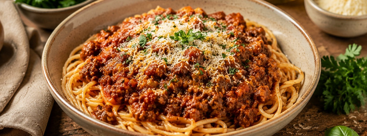Bolognese ricca di proteine e collagene