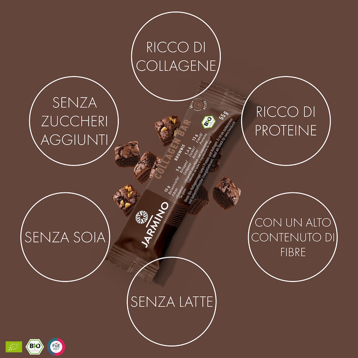 Barretta al collagene con brownie