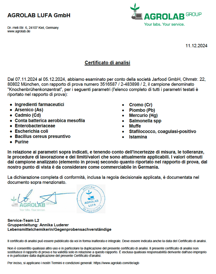 Brodo di ossa concentrato di manzo (440 g)