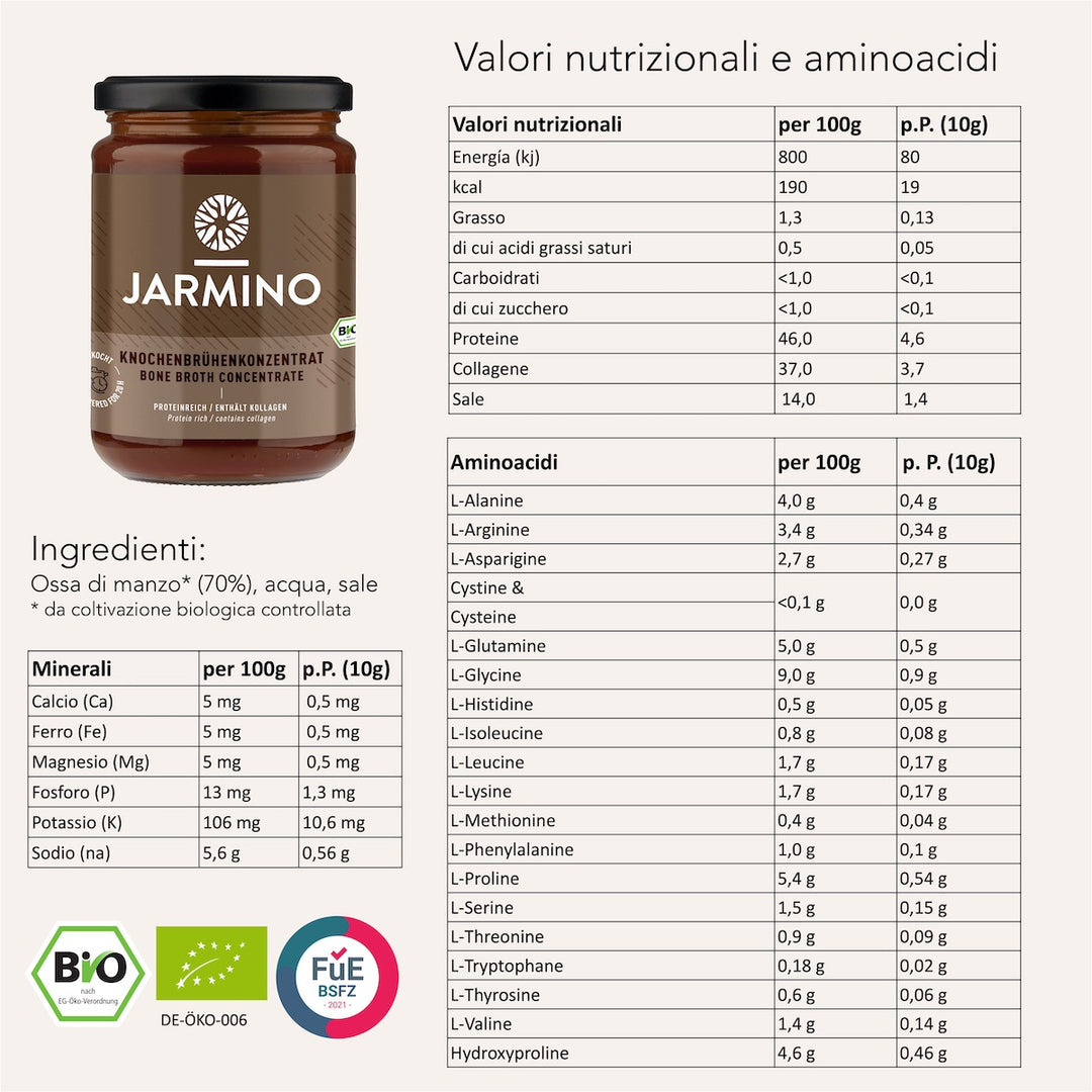 Brodo di ossa concentrato di manzo (440 g)