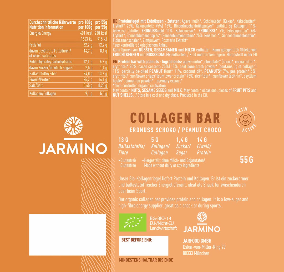 Barretta al collagene con arachidi