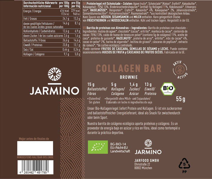 Barretta al collagene con brownie