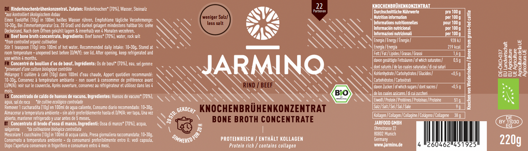 Brodo di ossa concentrato di manzo - RIDOTTO IN SALE (220 g)