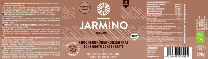 Brodo di ossa concentrato di manzo - RIDOTTO IN SALE (220 g)