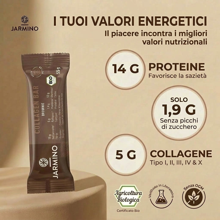 Barretta al collagene con brownie