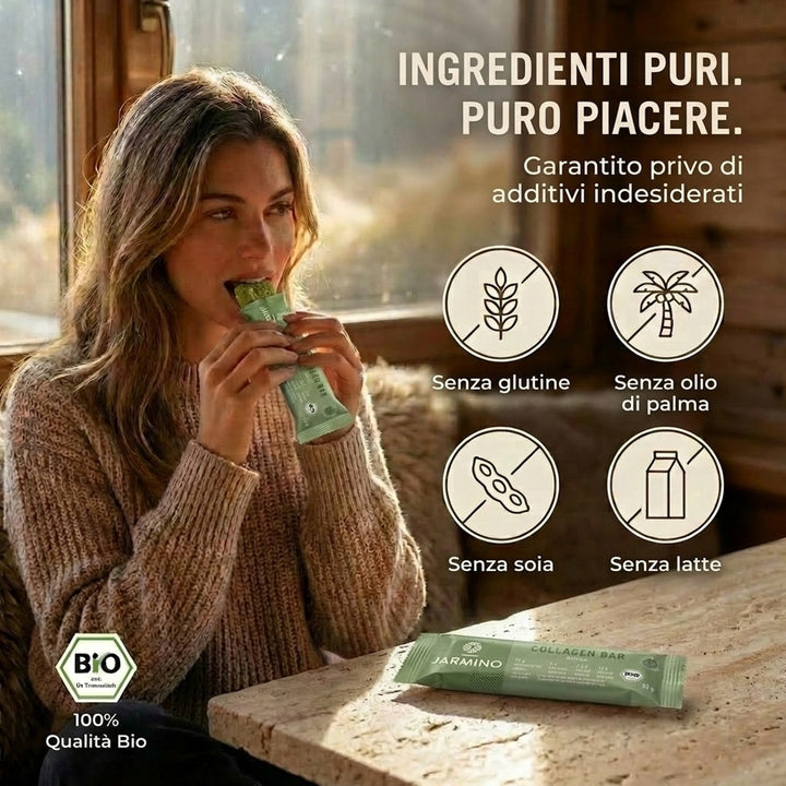 Barretta al collagene con matcha